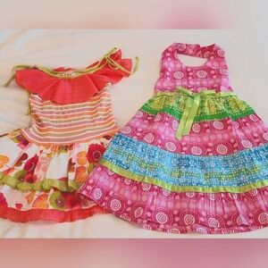 EUC- Girls' Colorful Summer Dress Bundle, Size 4